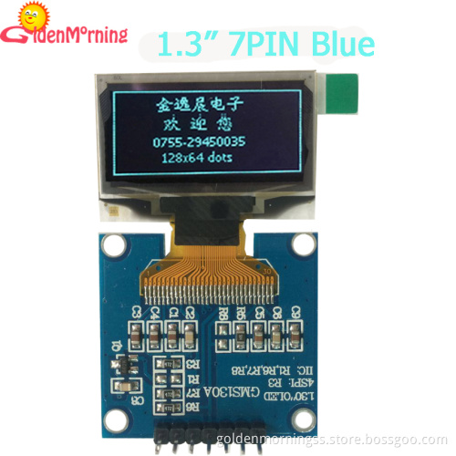 1.3" OLED Display blue color with SPI IIC